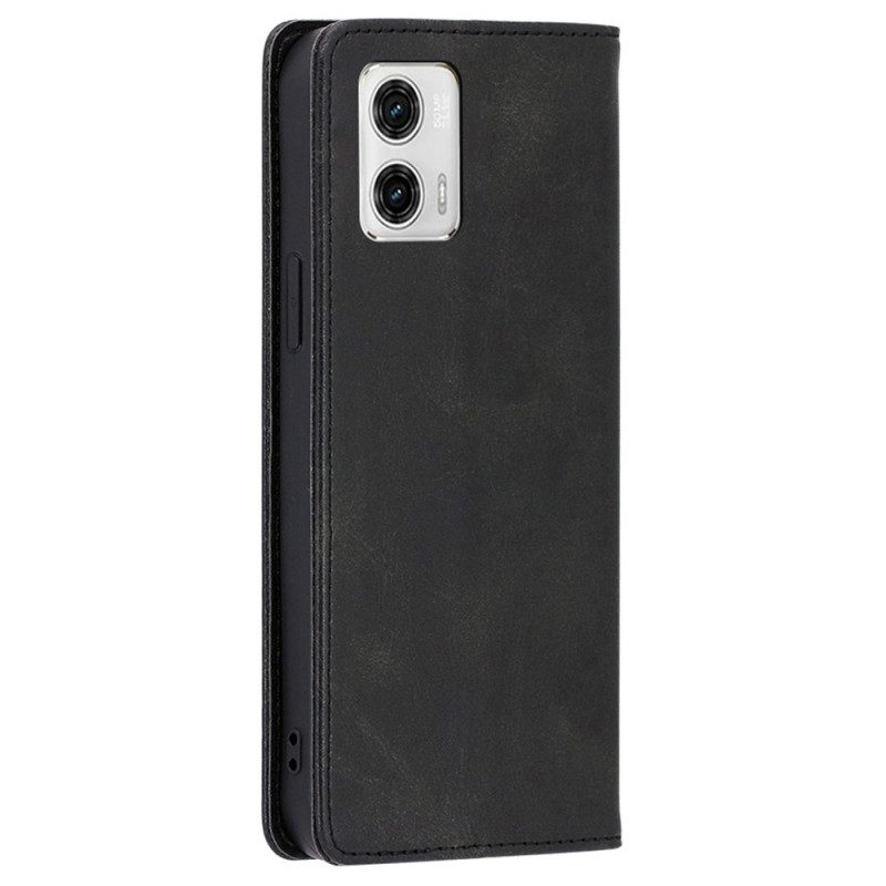 Folio Cover Moto G73 5G Custodia in pelle Similpelle