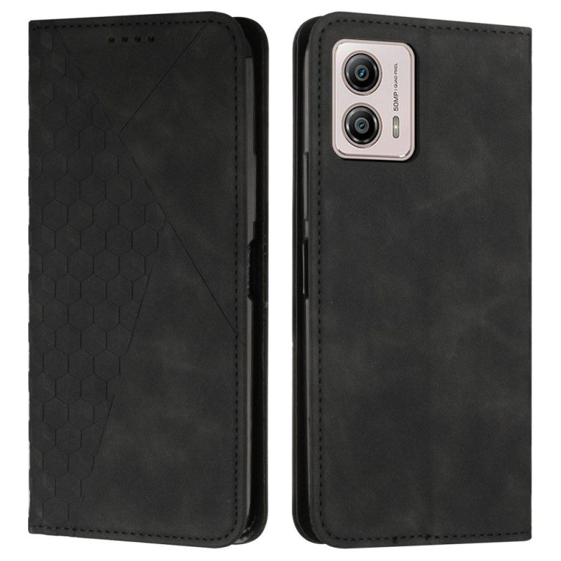 Folio Cover Moto G73 5G Custodia in pelle Stile In Pelle Con 3 Portacarte