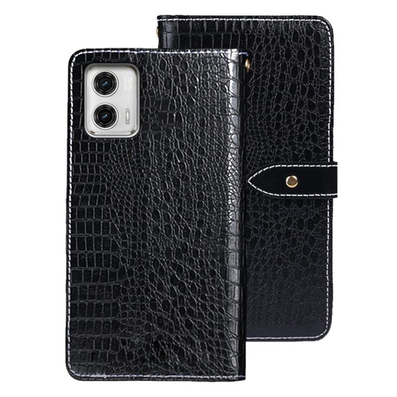 Folio Cover Moto G73 5G Idewei Coccodrillo