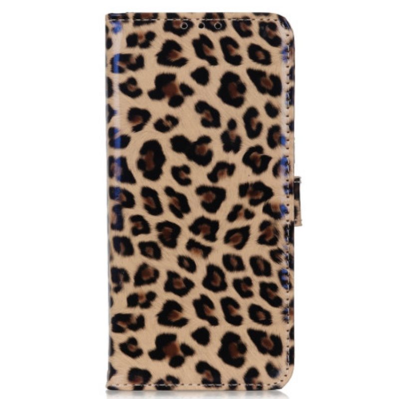 Folio Cover Moto G73 5G Leopardo