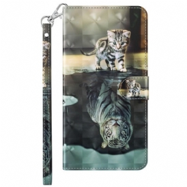 Folio Cover Moto G73 5G Sogno Di Gattino Strappy