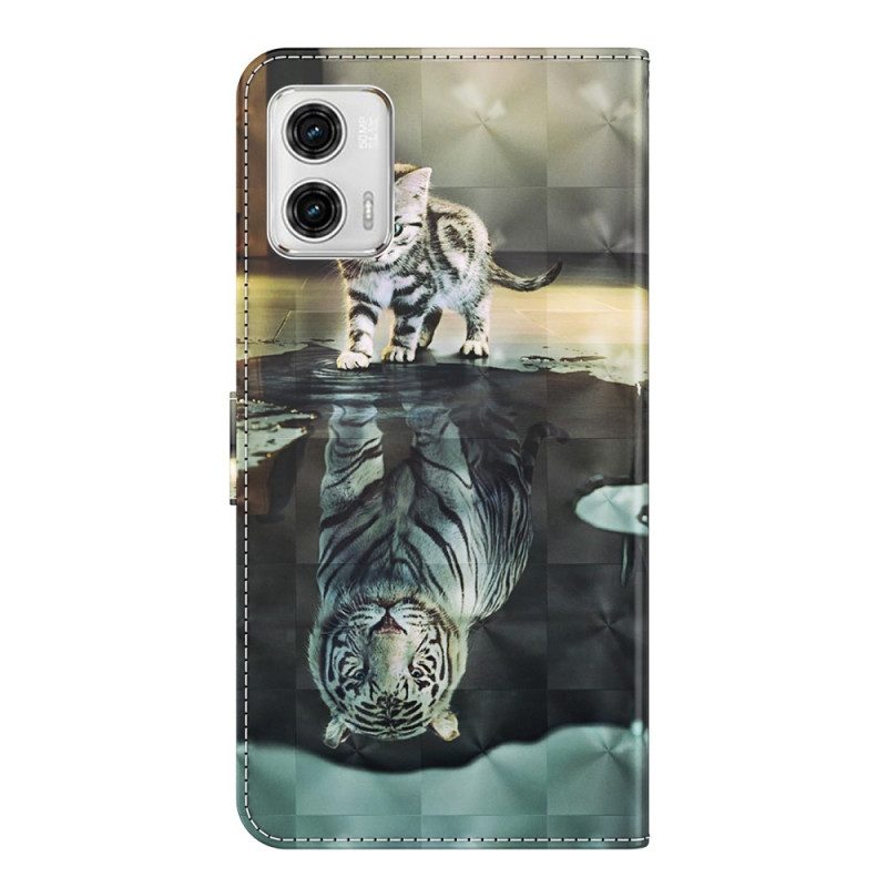 Folio Cover Moto G73 5G Sogno Di Gattino Strappy