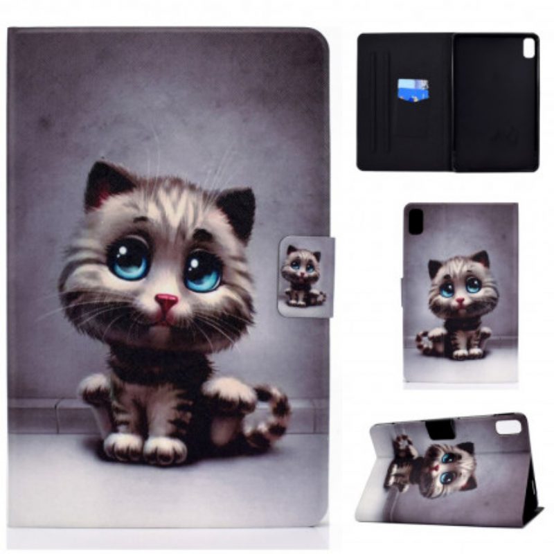 Custodia in pelle Huawei MatePad New Gatto Carino