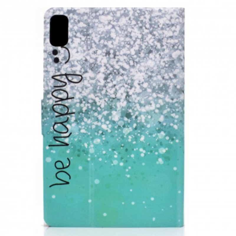 Custodia in pelle Huawei MatePad New Paillettes Lucide