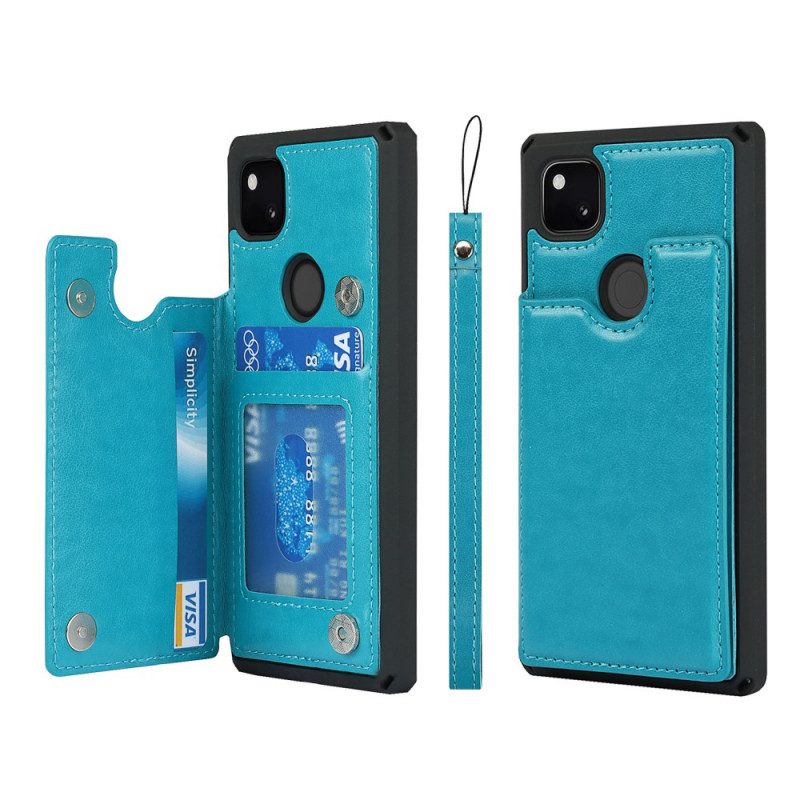 Cover Google Pixel 4A Supporto Porta Carte E Cordino