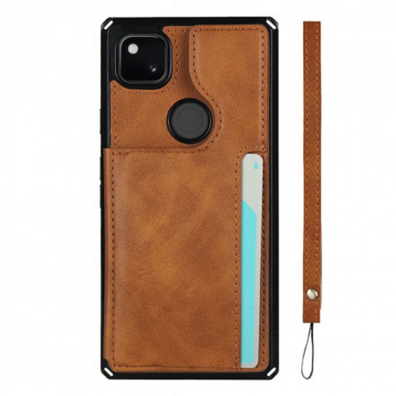 Cover Google Pixel 4A Supporto Porta Carte E Cordino