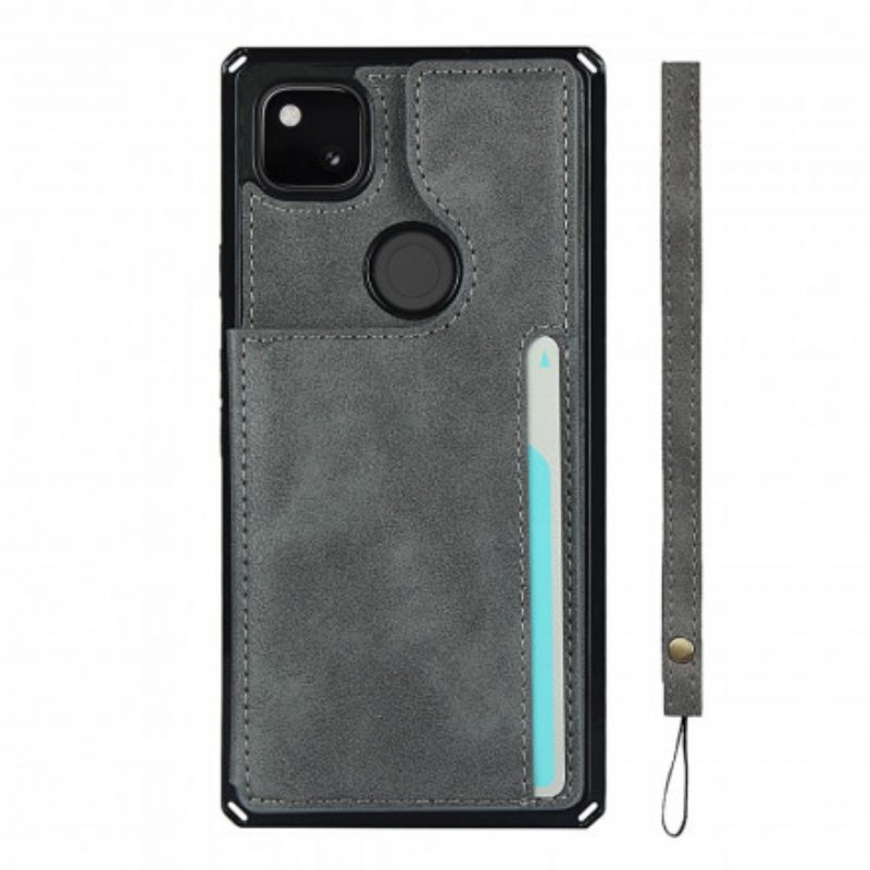 Cover Google Pixel 4A Supporto Porta Carte E Cordino