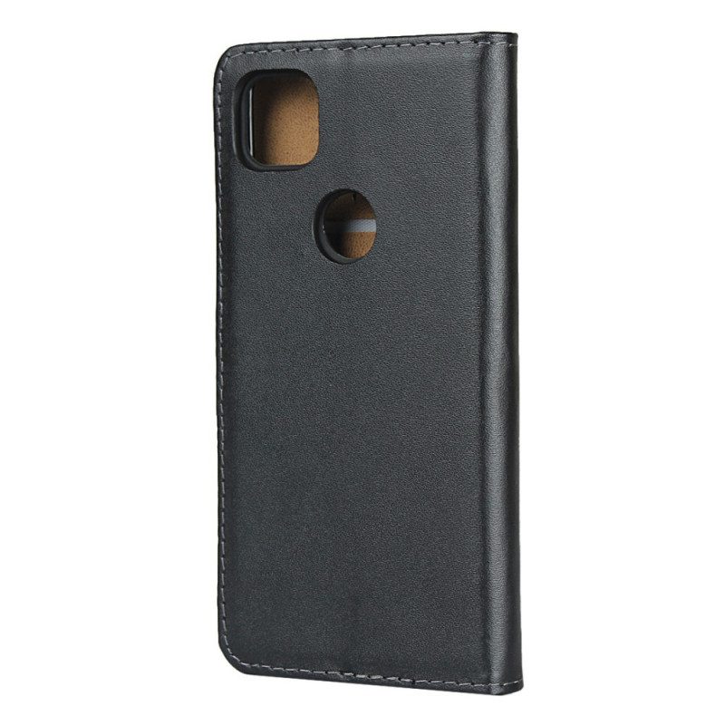 Custodia A Portafoglio Google Pixel 4A Pelle Vera