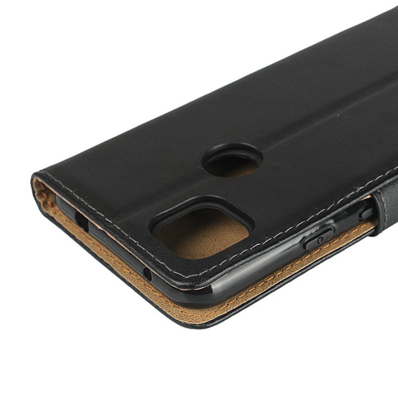 Custodia A Portafoglio Google Pixel 4A Pelle Vera