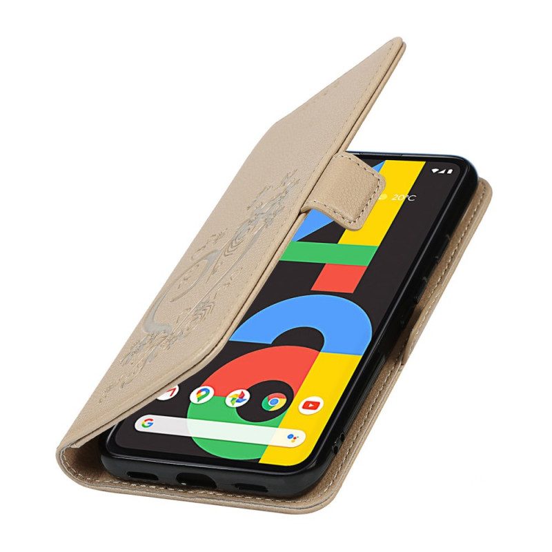 Custodia in pelle Google Pixel 4A Cuore Strappato