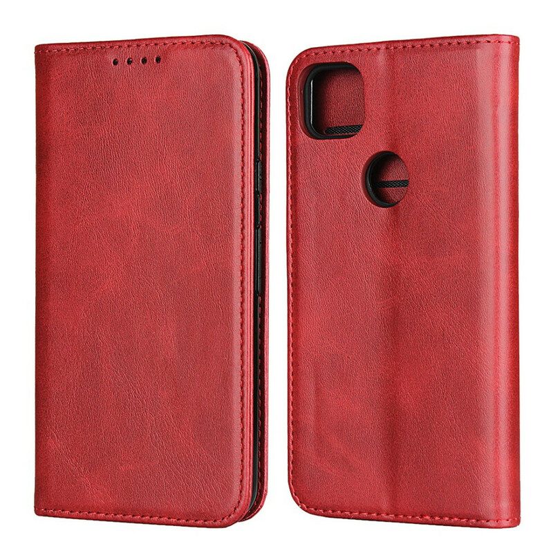 Folio Cover Google Pixel 4A Custodia in pelle Cuciture In Ecopelle Premium