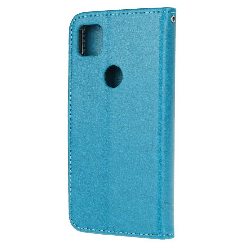 Folio Cover Google Pixel 4A Farfalle E Fiori