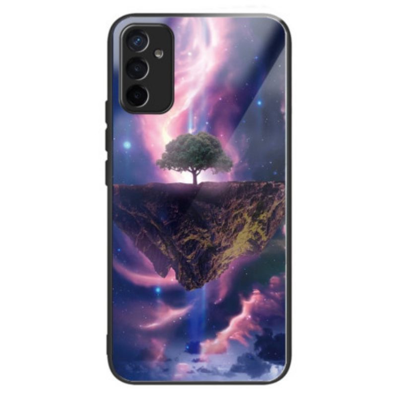 Cover Samsung Galaxy M13 Albero Futuristico In Vetro Temperato