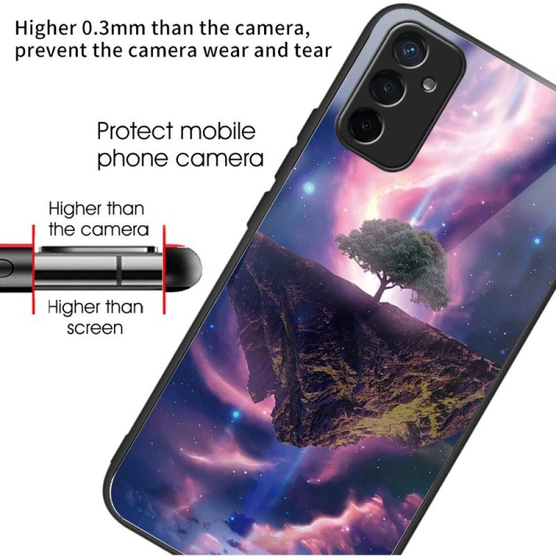 Cover Samsung Galaxy M13 Albero Futuristico In Vetro Temperato