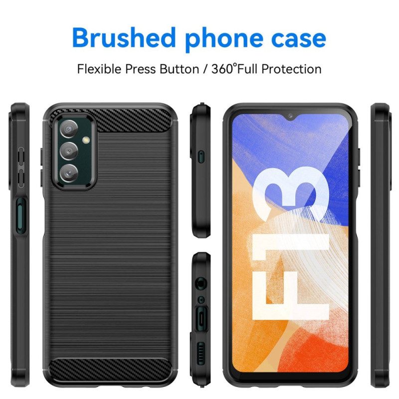 Cover Samsung Galaxy M13 Fibra Di Carbonio Spazzolata