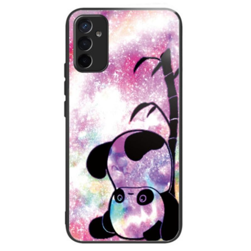 Cover Samsung Galaxy M13 Panda In Vetro Temperato