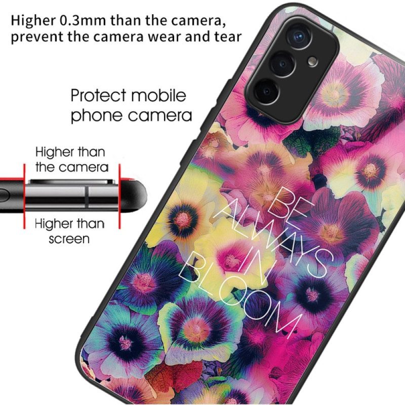 Cover Samsung Galaxy M13 Vetro Temperato Be Always In Bloom