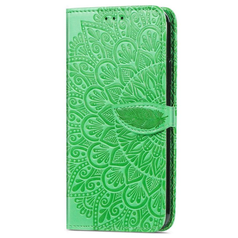 Custodia in pelle Samsung Galaxy M13 Foglie Tribali