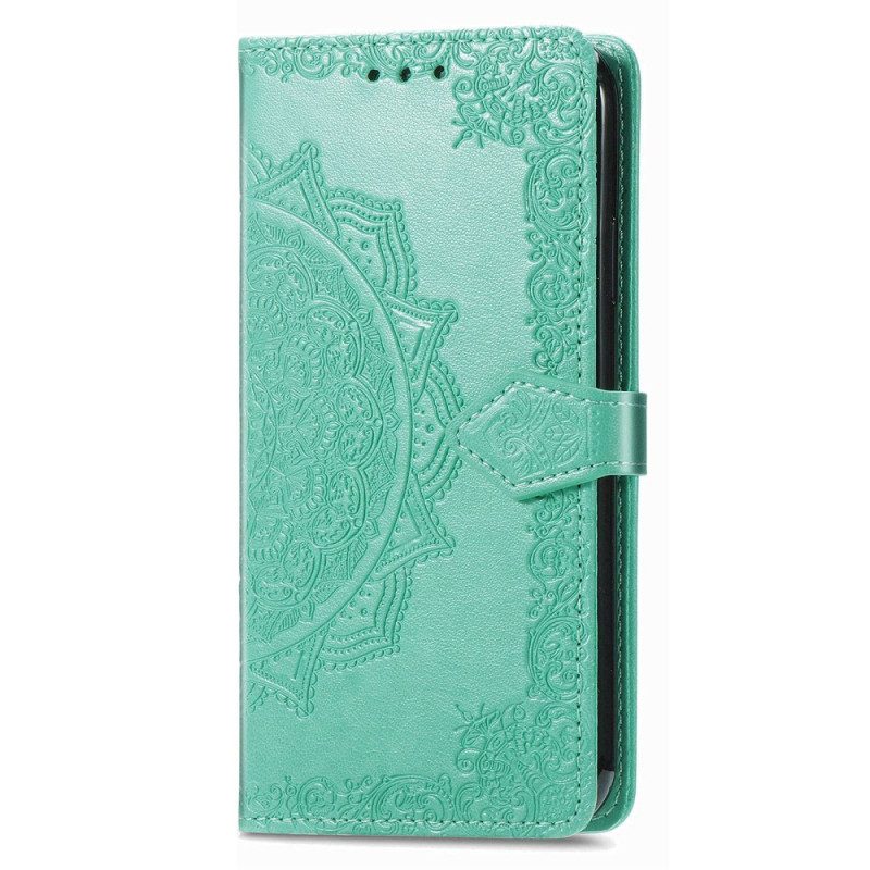 Custodia in pelle Samsung Galaxy M13 Mandala D'epoca