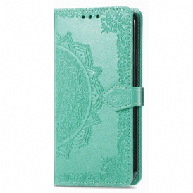 Custodia in pelle Samsung Galaxy M13 Mandala D'epoca