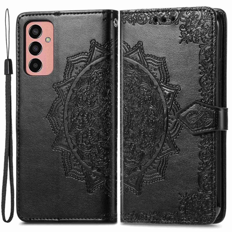 Custodia in pelle Samsung Galaxy M13 Mandala D'epoca