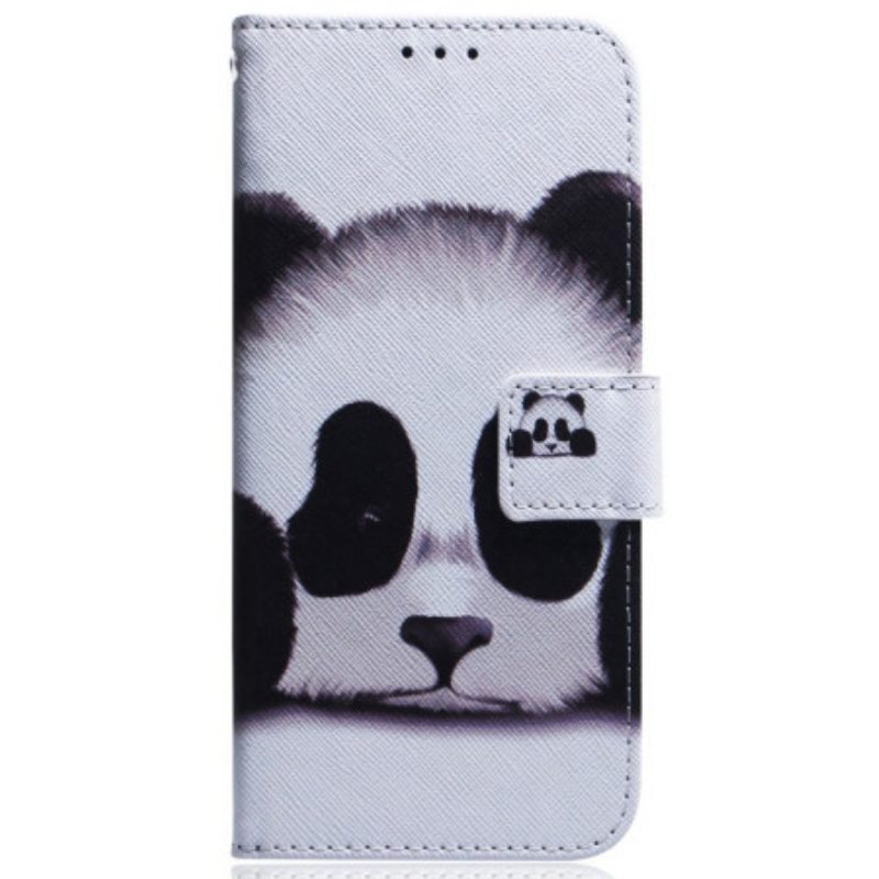 Custodia in pelle Samsung Galaxy M13 Panda Strappy