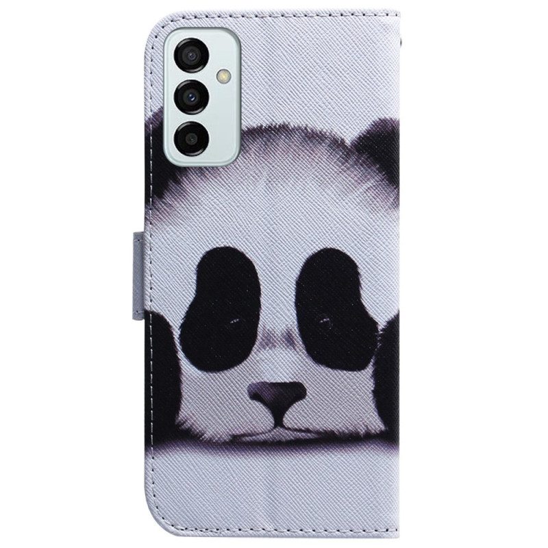 Custodia in pelle Samsung Galaxy M13 Panda Strappy