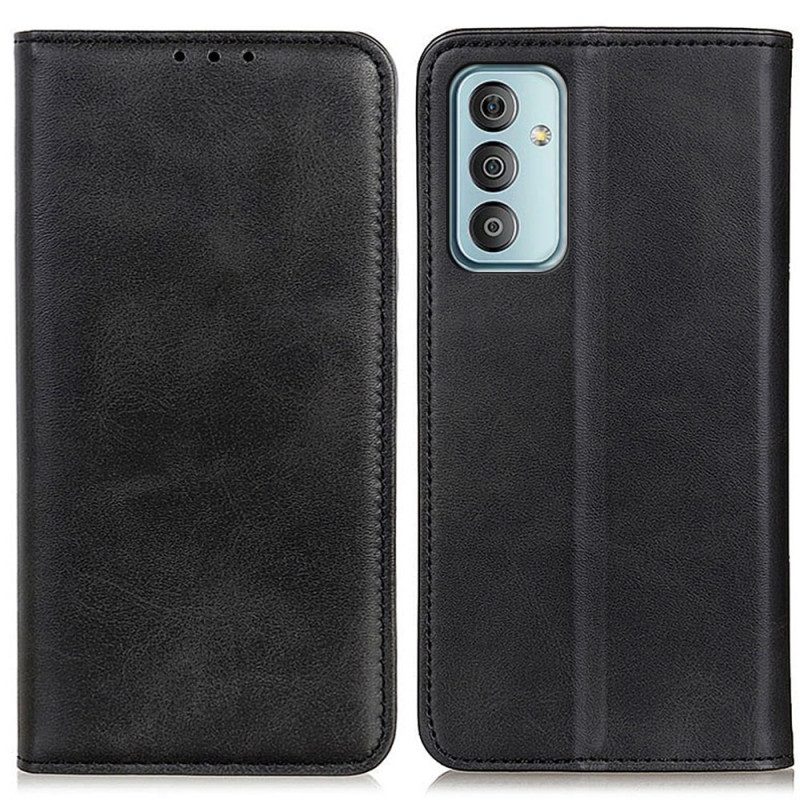 Folio Cover Samsung Galaxy M13 Custodia in pelle Cuoio Spaccato