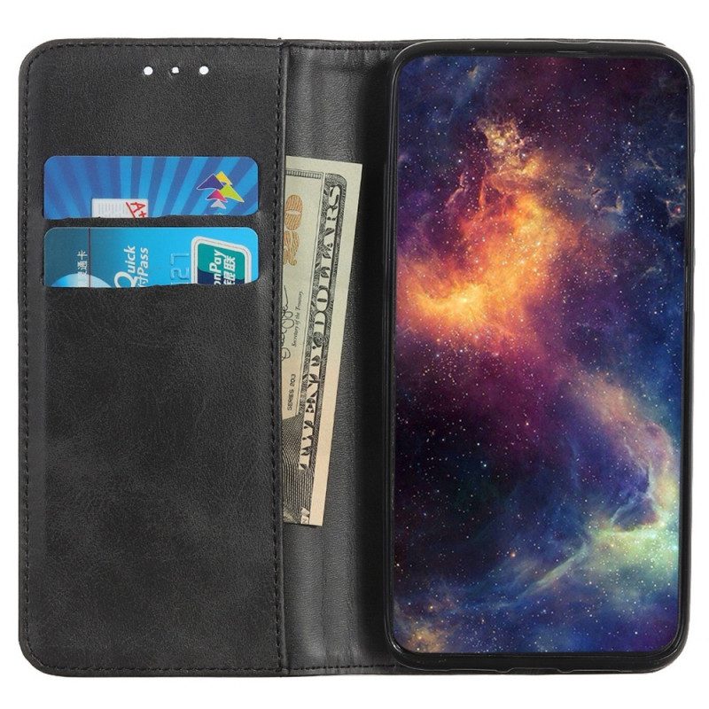 Folio Cover Samsung Galaxy M13 Custodia in pelle Cuoio Spaccato