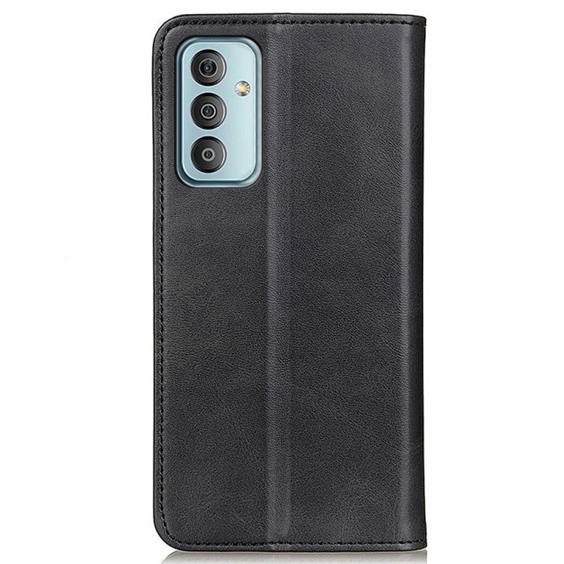 Folio Cover Samsung Galaxy M13 Custodia in pelle Cuoio Spaccato