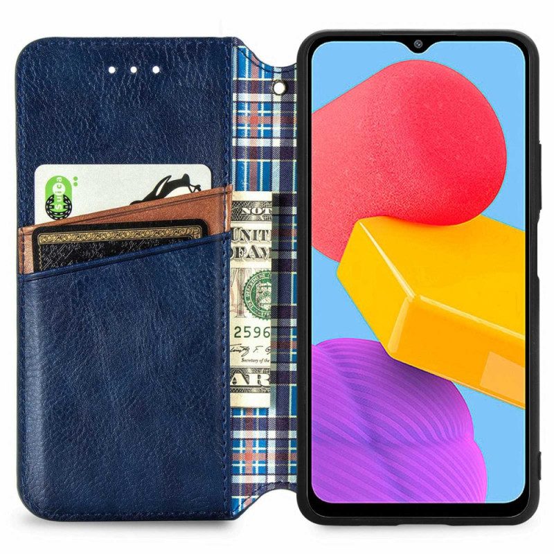 Folio Cover Samsung Galaxy M13 Custodia in pelle Fantasia Effetto Pelle