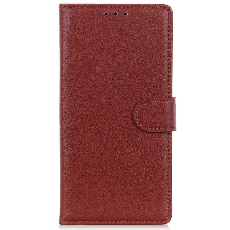 Folio Cover Samsung Galaxy M13 Ecopelle Tradizionale