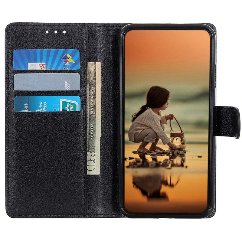 Folio Cover Samsung Galaxy M13 Ecopelle Tradizionale