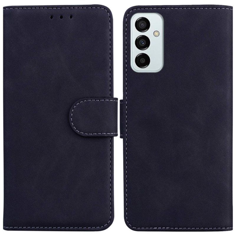 Folio Cover Samsung Galaxy M13 Effetto Pelle Couture