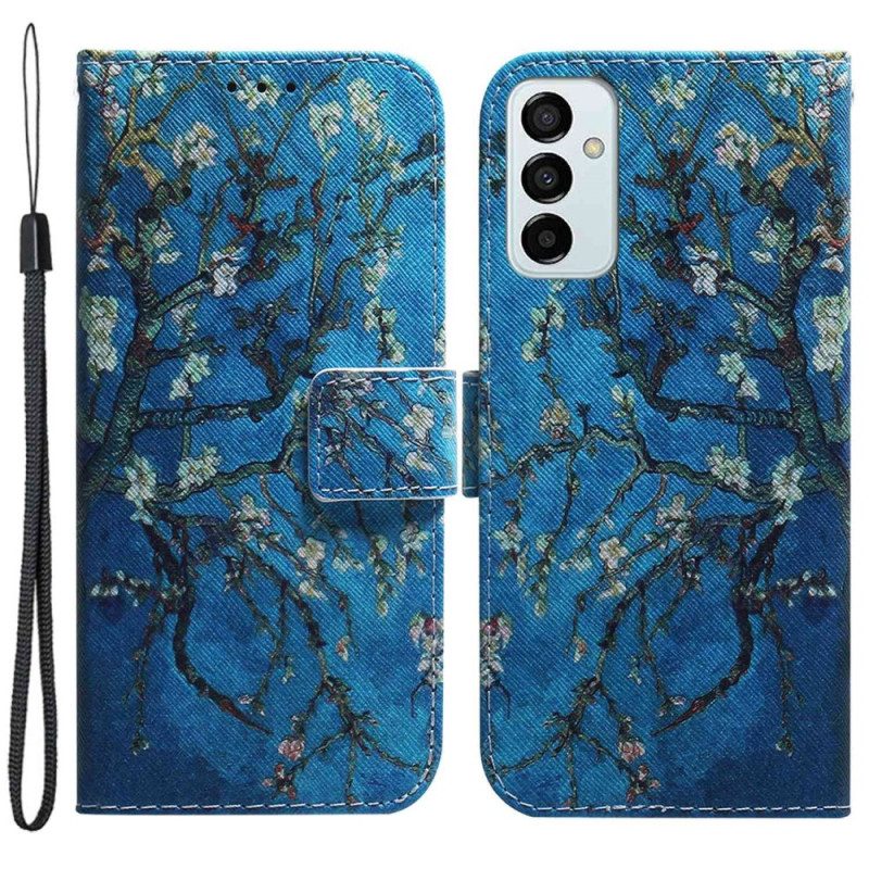 Folio Cover Samsung Galaxy M13 Rami Fioriti