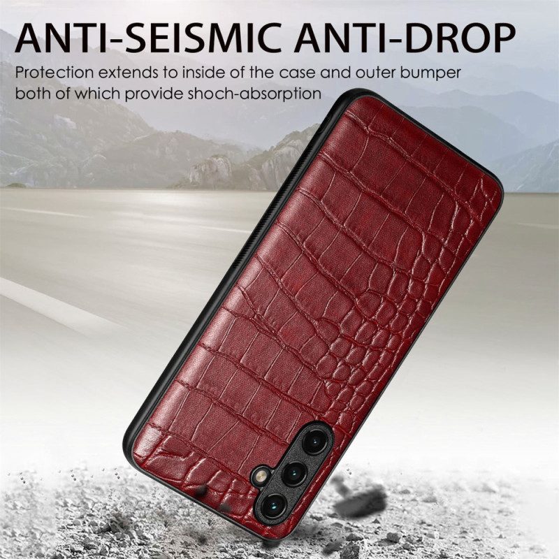 Cover Samsung Galaxy A54 5G Effetto Pelle Di Coccodrillo