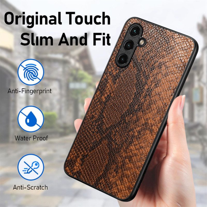 Cover Samsung Galaxy A54 5G Effetto Pelle Di Serpente