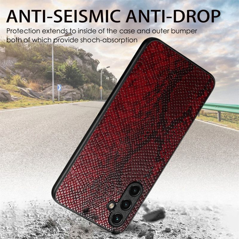 Cover Samsung Galaxy A54 5G Effetto Pelle Di Serpente