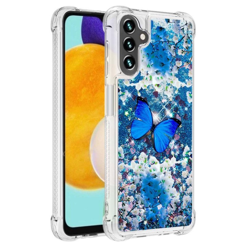 Cover Samsung Galaxy A54 5G Farfalle Di Paillettes