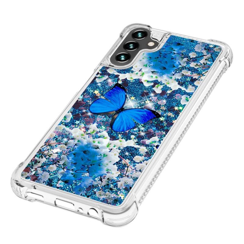 Cover Samsung Galaxy A54 5G Farfalle Di Paillettes