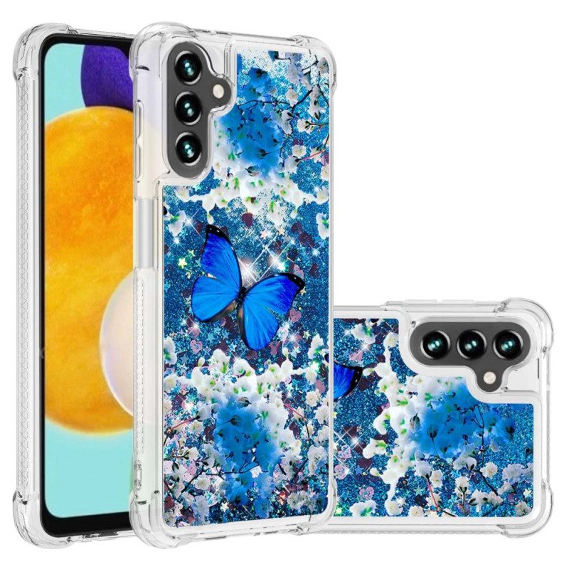 Cover Samsung Galaxy A54 5G Farfalle Di Paillettes