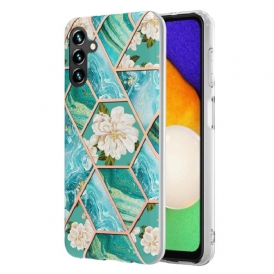 Cover Samsung Galaxy A54 5G Floreale Marmorizzato