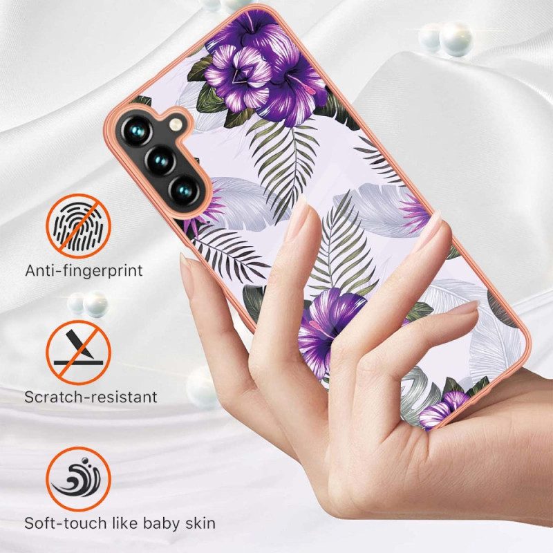 Cover Samsung Galaxy A54 5G Floreale Marmorizzato