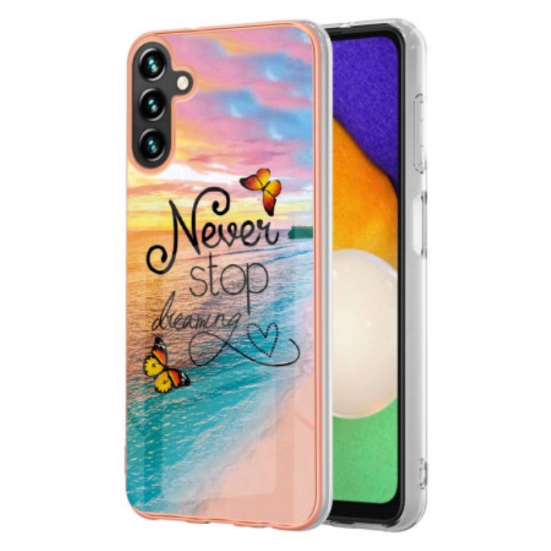 Cover Samsung Galaxy A54 5G Non Smettere Mai Di Sognare Le Farfalle