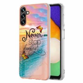 Cover Samsung Galaxy A54 5G Non Smettere Mai Di Sognare Le Farfalle