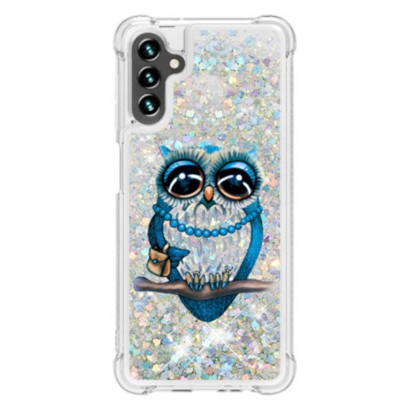 Cover Samsung Galaxy A54 5G Paillettes Signorina Gufo