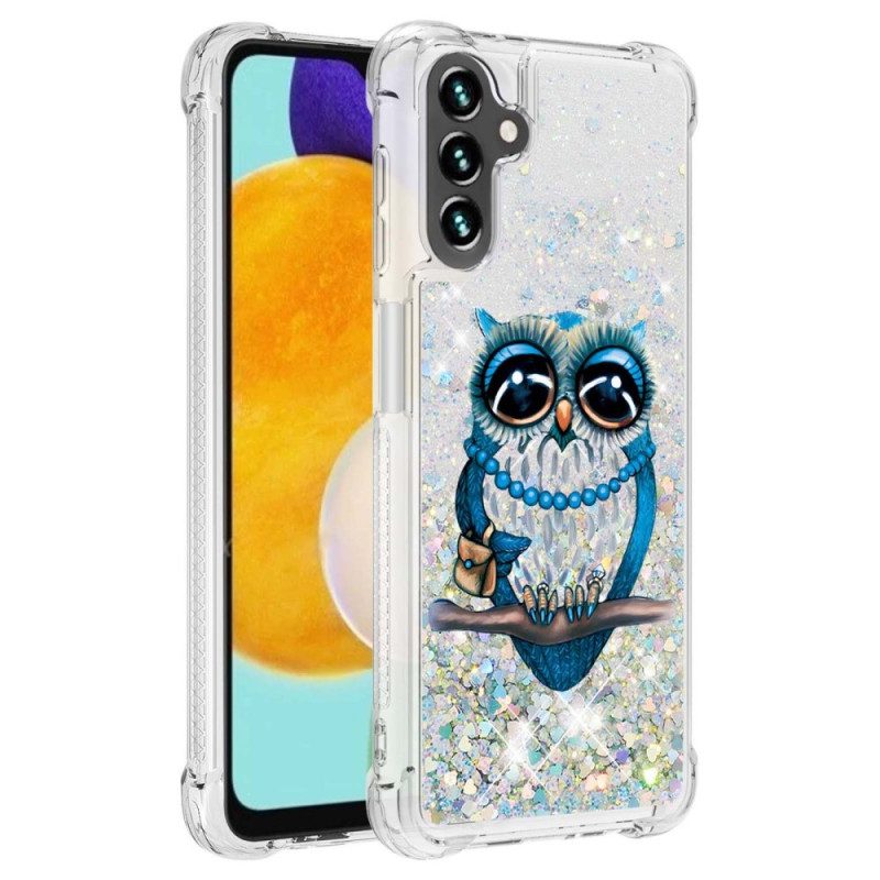 Cover Samsung Galaxy A54 5G Paillettes Signorina Gufo