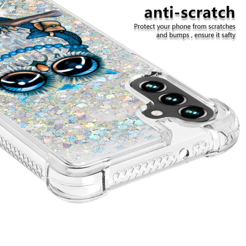 Cover Samsung Galaxy A54 5G Paillettes Signorina Gufo