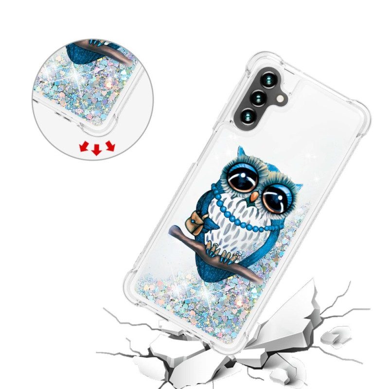 Cover Samsung Galaxy A54 5G Paillettes Signorina Gufo