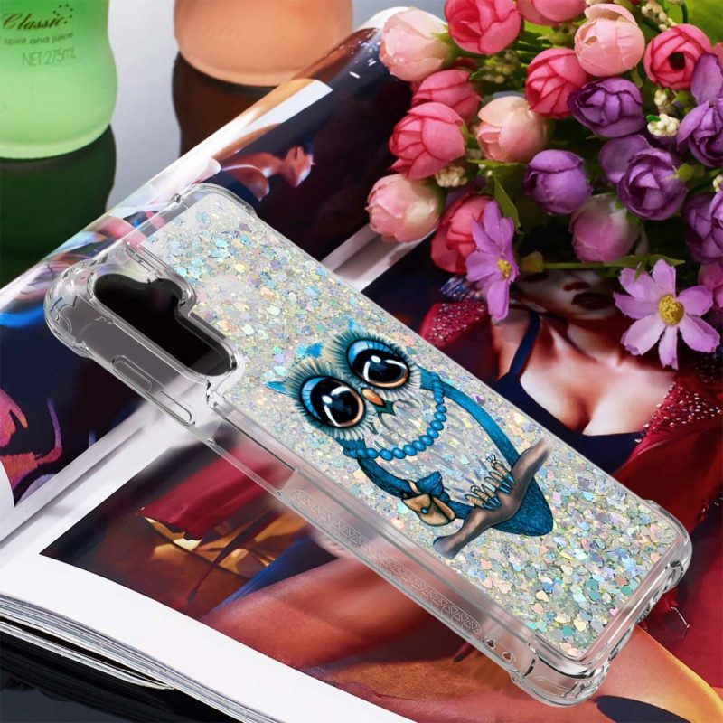 Cover Samsung Galaxy A54 5G Paillettes Signorina Gufo